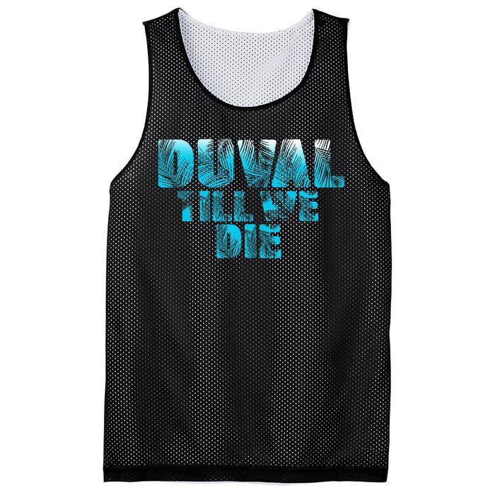 Duval Teal We Die Blue Beach Palm Florida Pride Mesh Reversible Basketball Jersey Tank