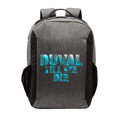 Duval Teal We Die Blue Beach Palm Florida Pride Vector Backpack