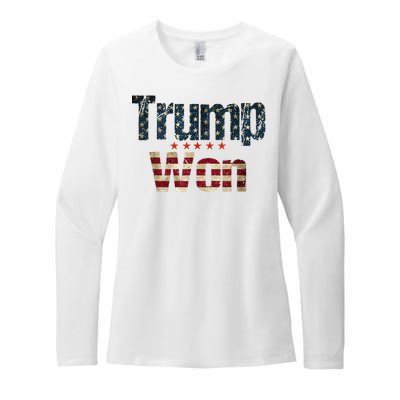 Donald Trump Won 2024 Election Inauguration Womens CVC Long Sleeve Shirt