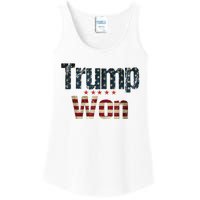 Donald Trump Won 2024 Election Inauguration Ladies Essential Tank