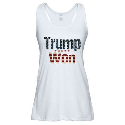 Donald Trump Won 2024 Election Inauguration Ladies Essential Flowy Tank