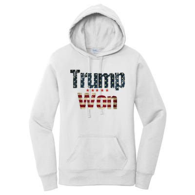 Donald Trump Won 2024 Election Inauguration Women's Pullover Hoodie