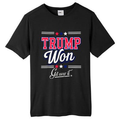 Donald Trump Won Get Over It 2024 Trump Won Election 2024 Tall Fusion ChromaSoft Performance T-Shirt