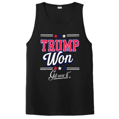 Donald Trump Won Get Over It 2024 Trump Won Election 2024 PosiCharge Competitor Tank