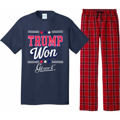 Donald Trump Won Get Over It 2024 Trump Won Election 2024 Pajama Set