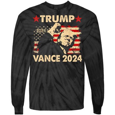 Donald Trump Won 2024 Election Inauguration Tie-Dye Long Sleeve Shirt