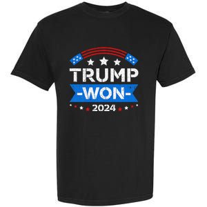 Donald Trump Won 2024 Election Inauguration Garment-Dyed Heavyweight T-Shirt