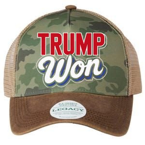 Donald Trump Won 2024 Election Republican Win Trump Won 2024 Legacy Tie Dye Trucker Hat