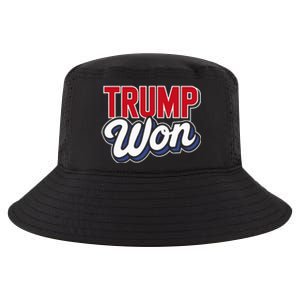 Donald Trump Won 2024 Election Republican Win Trump Won 2024 Cool Comfort Performance Bucket Hat