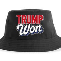 Donald Trump Won 2024 Election Republican Win Trump Won 2024 Sustainable Bucket Hat