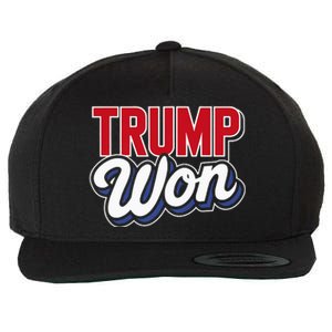 Donald Trump Won 2024 Election Republican Win Trump Won 2024 Wool Snapback Cap