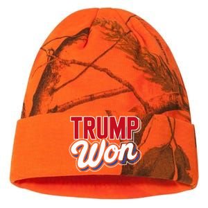 Donald Trump Won 2024 Election Republican Win Trump Won 2024 Kati Licensed 12" Camo Beanie