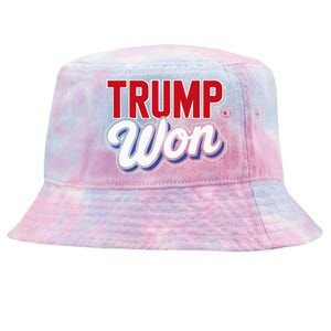 Donald Trump Won 2024 Election Republican Win Trump Won 2024 Tie-Dyed Bucket Hat