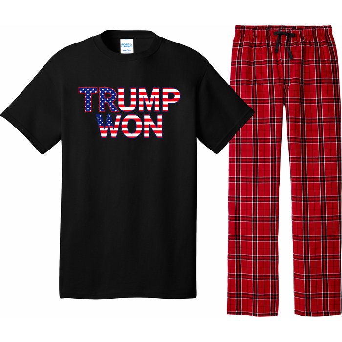 Donald Trump Won 2024 Election Republican Win Trump Won 2024 Pajama Set