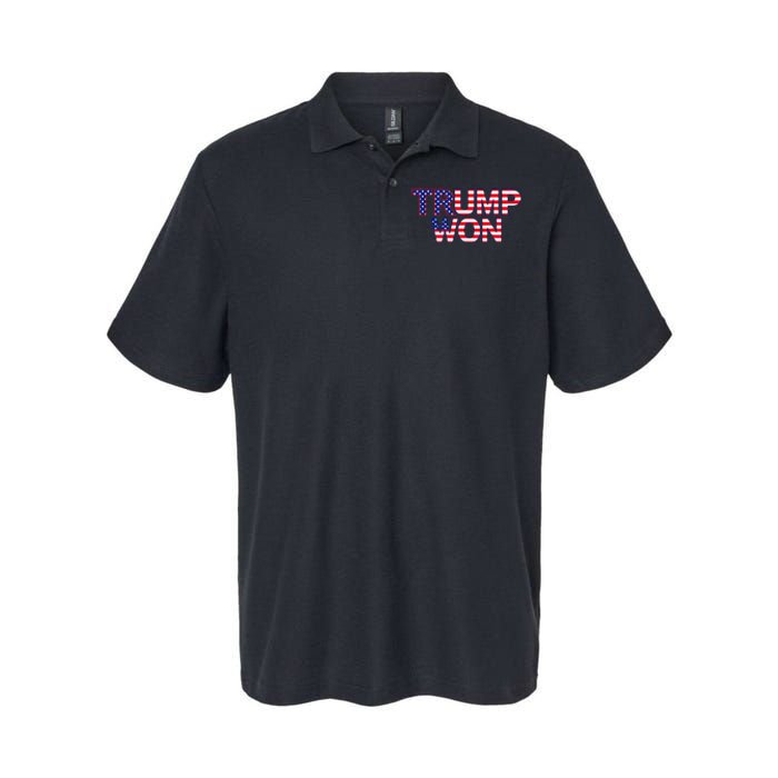 Donald Trump Won 2024 Election Republican Win Trump Won 2024 Softstyle Adult Sport Polo