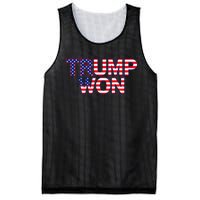 Donald Trump Won 2024 Election Republican Win Trump Won 2024 Mesh Reversible Basketball Jersey Tank