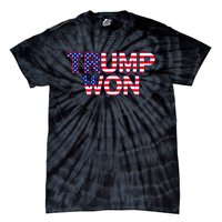 Donald Trump Won 2024 Election Republican Win Trump Won 2024 Tie-Dye T-Shirt