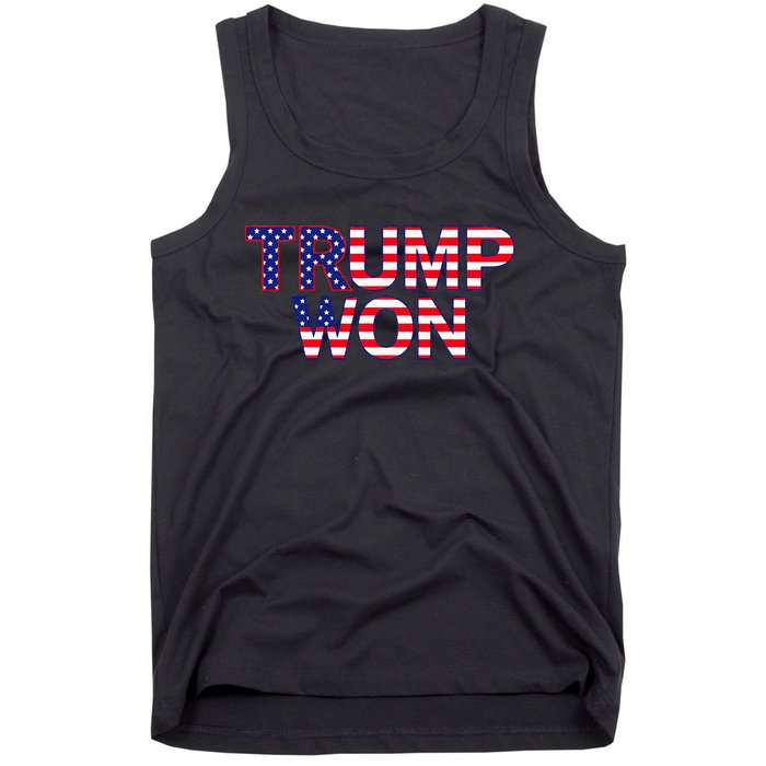 Donald Trump Won 2024 Election Republican Win Trump Won 2024 Tank Top