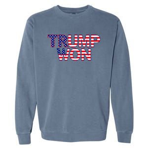 Donald Trump Won 2024 Election Republican Win Trump Won 2024 Garment-Dyed Sweatshirt