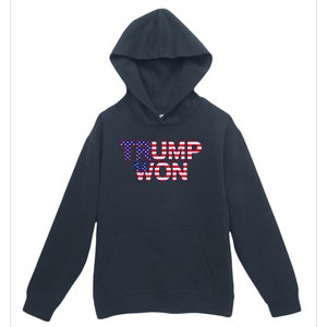 Donald Trump Won 2024 Election Republican Win Trump Won 2024 Urban Pullover Hoodie