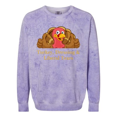 Donald Trump Won Thanksgiving Thankful Colorblast Crewneck Sweatshirt