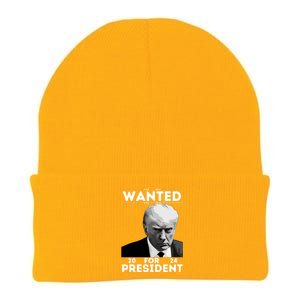 Donald Trump Wanted For President Toos For Women Long Sleeve Knit Cap Winter Beanie