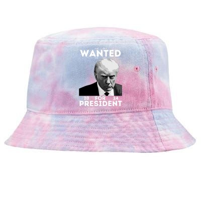 Donald Trump Wanted For President Toos For Women Long Sleeve Tie-Dyed Bucket Hat