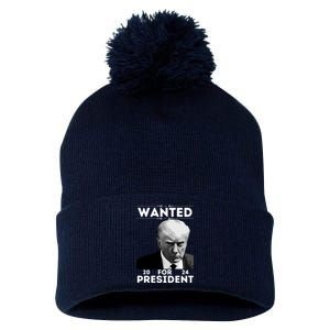 Donald Trump Wanted For President Toos For Women Long Sleeve Pom Pom 12in Knit Beanie