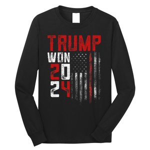 Donald Trump Won 2024 Election Inauguration Long Sleeve Shirt