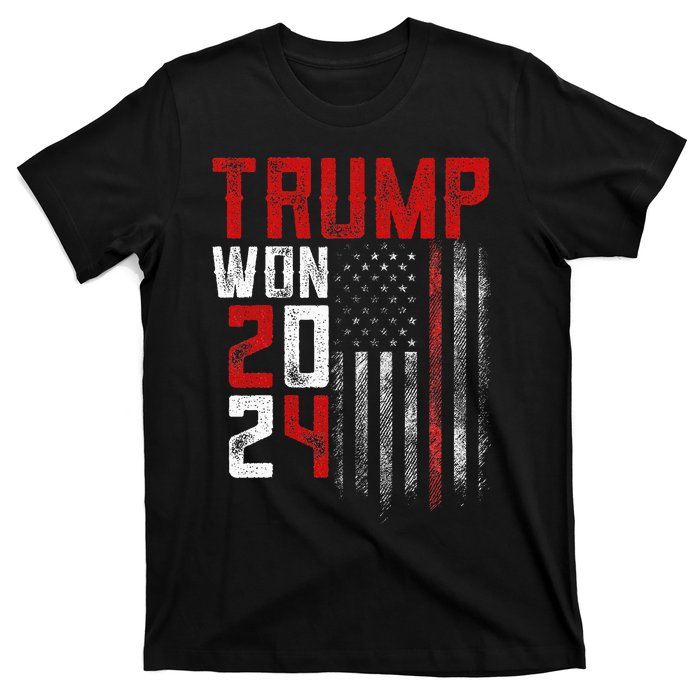 Donald Trump Won 2024 Election Inauguration T-Shirt