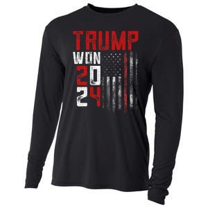 Donald Trump Won 2024 Election Inauguration Cooling Performance Long Sleeve Crew