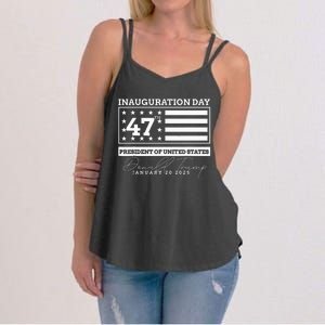 Donald Trump Won 2024 Election Inauguration Women's Strappy Tank