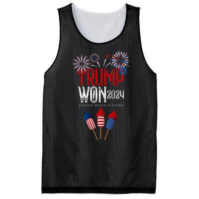 Donald Trump Won 2024 Election Inauguration Mesh Reversible Basketball Jersey Tank