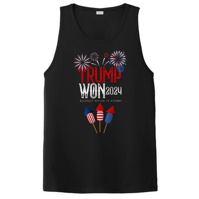 Donald Trump Won 2024 Election Inauguration PosiCharge Competitor Tank