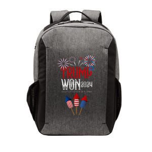 Donald Trump Won 2024 Election Inauguration Vector Backpack