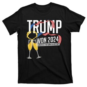 Donald Trump Won 2024 Election Inauguration T-Shirt