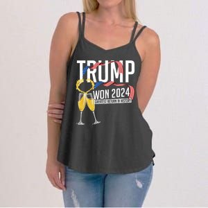 Donald Trump Won 2024 Election Inauguration Women's Strappy Tank