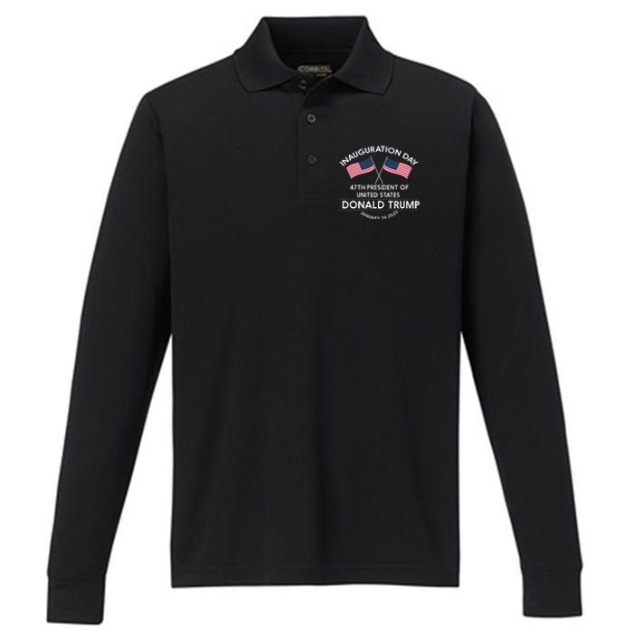 Donald Trump Won 2024 Election Inauguration Performance Long Sleeve Polo