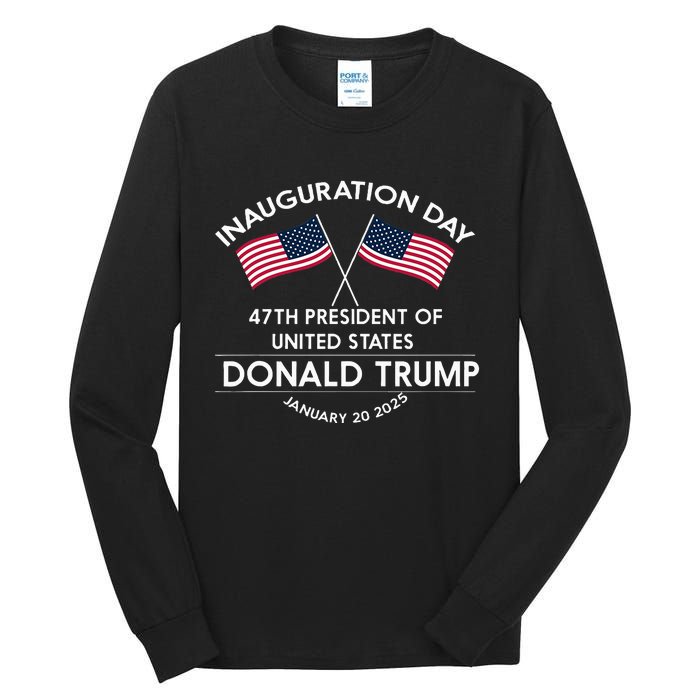 Donald Trump Won 2024 Election Inauguration Tall Long Sleeve T-Shirt