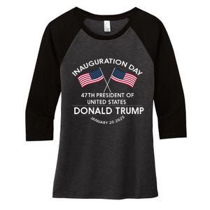 Donald Trump Won 2024 Election Inauguration Women's Tri-Blend 3/4-Sleeve Raglan Shirt