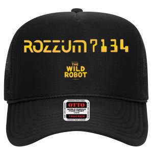 Dreamworks The Wild Robot Rozzum 7134 High Crown Mesh Back Trucker Hat