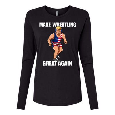 Donald Trump Wrestling Gift Womens Cotton Relaxed Long Sleeve T-Shirt