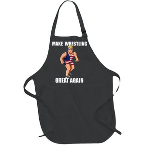 Donald Trump Wrestling Gift Full-Length Apron With Pockets