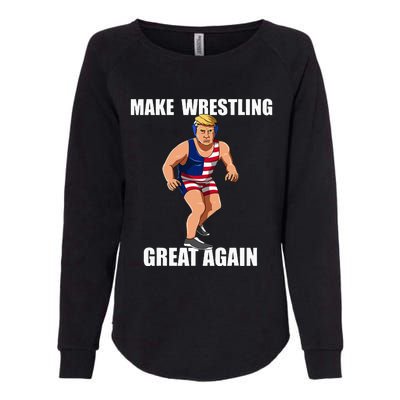 Donald Trump Wrestling Gift Womens California Wash Sweatshirt