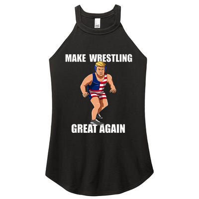 Donald Trump Wrestling Gift Women’s Perfect Tri Rocker Tank