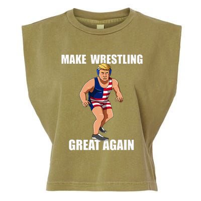 Donald Trump Wrestling Gift Garment-Dyed Women's Muscle Tee