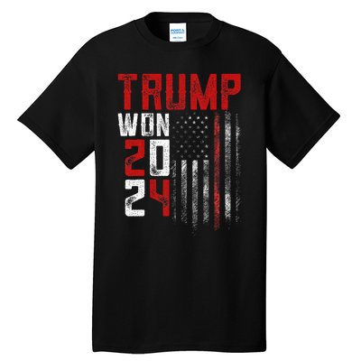 Donald Trump Won 2024 Election Inauguration Tall T-Shirt