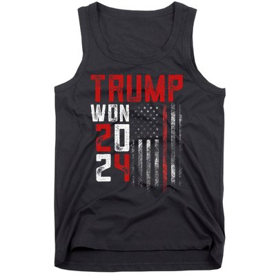 Donald Trump Won 2024 Election Inauguration Tank Top