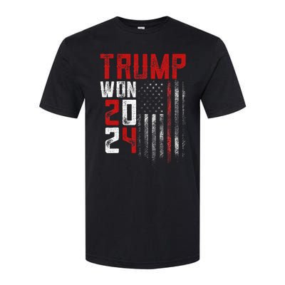 Donald Trump Won 2024 Election Inauguration Softstyle CVC T-Shirt