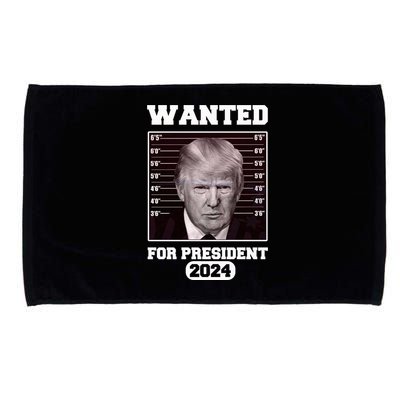 Donald Trump Wanted For President 2024 President Trump Mugshot Microfiber Hand Towel